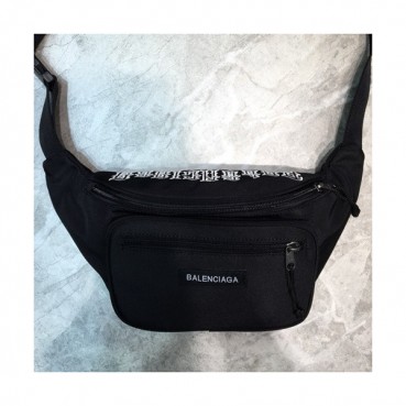 Balenciaga 2019 Canvas Hip Sack,31CM - 발렌시아가 2019 캔버스 남여공용 힙색,BGB0354,31CM,블랙