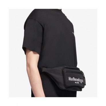 Balenciaga 2019 Canvas Hip Sack,31CM - 발렌시아가 2019 캔버스 남여공용 힙색,BGB0353,31CM,블랙