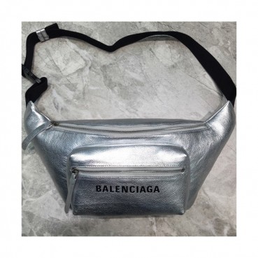 Balenciaga 2019 Leather Hip Sack,25CM - 발렌시아가 2019 레더 남여공용 힙색,BGB0350,25CM,실버