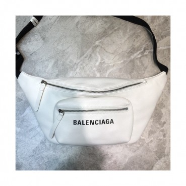 Balenciaga 2019 Leather Hip Sack,25CM - 발렌시아가 2019 레더 남여공용 힙색,BGB0351,25CM,화이트