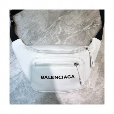 Balenciaga 2019 Leather Hip Sack,25CM - 발렌시아가 2019 레더 남여공용 힙색,BGB0349,25CM,화이트