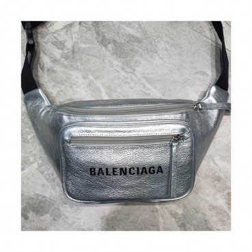 Balenciaga 2019 Leather Hip Sack,25CM - 발렌시아가 2019 레더 남여공용 힙색,BGB0348,25CM,실버