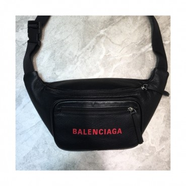 Balenciaga 2019 Leather Hip Sack,25CM - 발렌시아가 2019 레더 남여공용 힙색,BGB0346,25CM,블랙