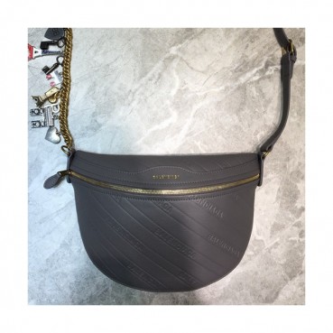 Balenciaga 2019 Leather Hip Sack ,27CM - 발렌시아가 2019 남여공용 레더 힙색,BGB0335,27CM,다크그레이