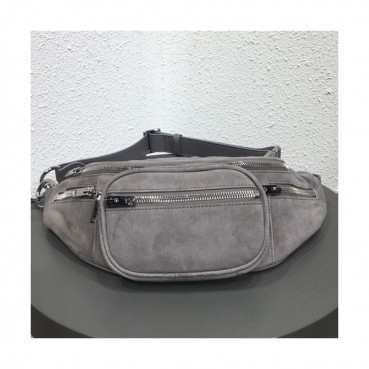 Alexander Wang 2019 Leather Large Belt Bag,33cm - 알렉산더왕 2019 레더 남여공용 라지 벨트백 AWB0012,33cm,그레이