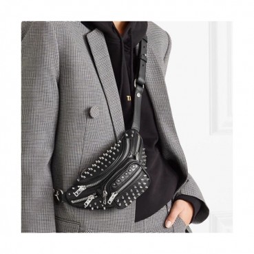 Alexander Wang 2019 Leather Mini Belt Bag,22cm - 알렉산더왕 2019 레더 남여공용 미니 벨트백 AWB0008,22cm,블랙