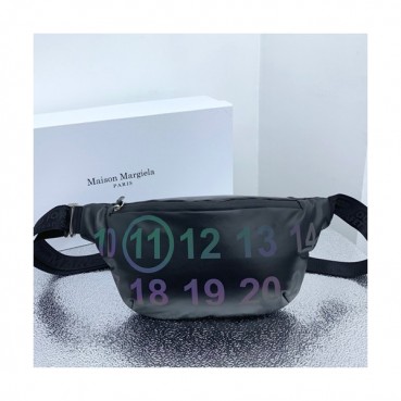 Maison Margiela 2019 3M Leather Bum Bag,40cm - 메종 마르지엘라 2019 3M 레더 남여공용 범백,MMB0008,40cm,블랙