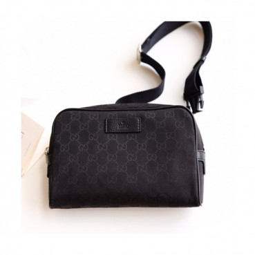Gucci 2019 Canvas Belt Bag,23CM - 구찌 2019 남여공용 캔버스 벨트백 449174,GUB0674,23CM,블랙