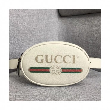 Gucci 2019 Logo Leather Belt Bag,18CM - 구찌 2019 로고 레더 벨트백 ,GUB0644,18CM,화이트