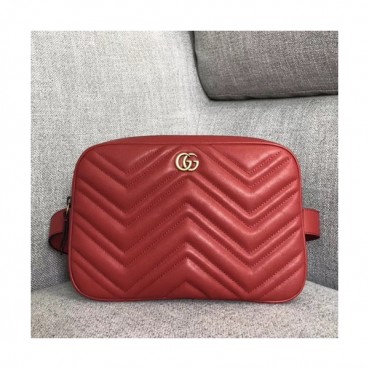 Gucci 2019 Matlase Belt Bag,24CM - 구찌 2019 마틀라세 벨트백 ,GUB0637,24CM,레드