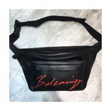 Balenciaga 2019 Leather Belt Bag,24CM - 발렌시아가 2019 레더 남여공용 벨트백,BGB0289,24CM,블랙