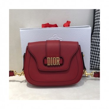 Dior 2019 Leather Saddle Shoulder Bag ,22.5CM - 디올 2019 레더 새들 숄더백,DIOB0201,22.5CM,레드