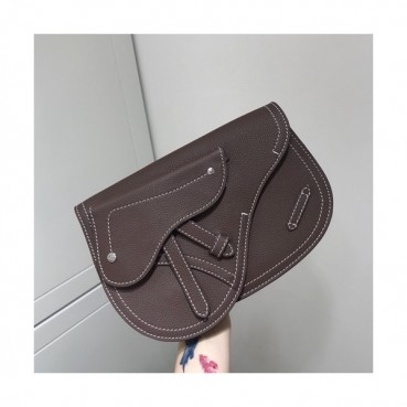Dior 2019 Saddle Shoulder Bag ,24CM - 디올 2019 남여공용 새들 숄더백,DIOB0113,24CM,브라운
