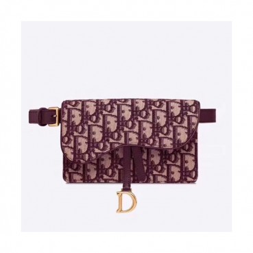 Dior 2019 Oblique Saddle Belt Bag ,18.5CM - 디올 2019 오블리크 새들 벨트백,DIOB0091,18.5CM,레드