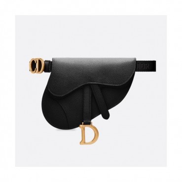 Dior 2019 Leather Saddle Belt Bag ,20CM - 디올 2019 레더 새들 벨트백,DIOB0088,20CM,블랙