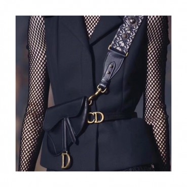 Dior 2019 Leather Saddle Belt Bag ,20CM - 디올 2019 레더 새들 벨트백,DIOB0087,20CM,블랙