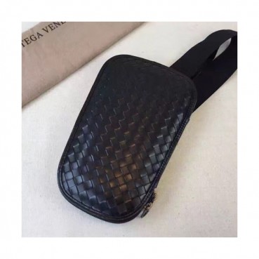 Bottega Veneta 2019 Leather  Hip Sack - 보테가 베네타 2019 레더 남성용 힙색 127118,BVB0179,블랙