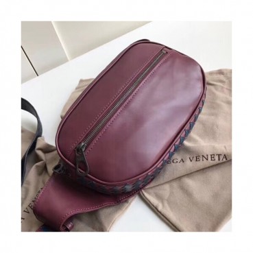 Bottega Veneta 2019 Leather  Hip Sack,25cm - 보테가 베네타 2019 레더 남여공용 힙색 523256,BVB0175,25cm,와인
