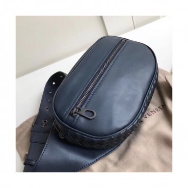 Bottega Veneta 2019 Leather  Hip Sack,25cm - 보테가 베네타 2019 레더 남여공용 힙색 523256,BVB0174,25cm,네이비
