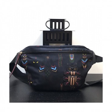 Fendi 2019 Nylon Belt Bag , 35cm - 펜디 2019 나일론 남여공용 벨트백 ,FENB0329,35cm,블랙