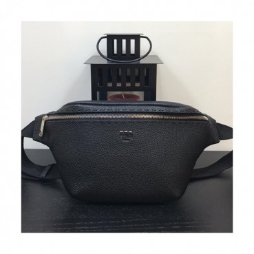 Fendi 2019 Leather Belt Bag , 35cm - 펜디 2019 레더 남여공용 벨트백 ,FENB0327,35cm,블랙