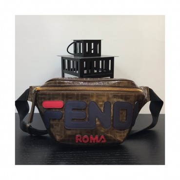 Fendi 2019 Leather Hip Sack,35cm - 펜디 2019 레더 남여공용 힙색  FENB0275,35cm,브라운