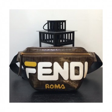 Fendi 2019 Leather Hip Sack,35cm  - 펜디 2019 레더 남여공용 힙색  FENB0274,35cm,브라운
