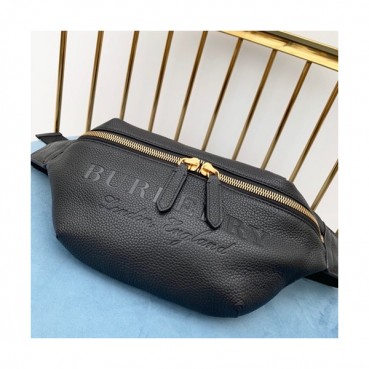 [데일리 백]Burberry 2019 Leather Belt Bag ,31CM - 버버리 2019 레더 남성용 벨트백,BURB0158 ,31cm,블랙