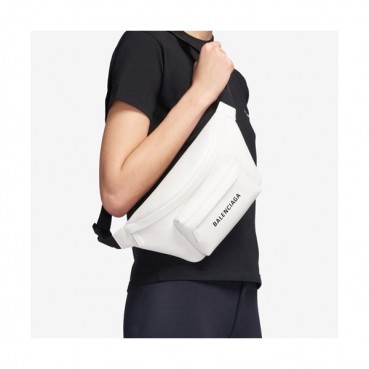[소장가치 200%]Balenciaga 2019 Leather Belt Bag,24CM - 발렌시아가 2019 레더 남여공용 벨트백,BGB0203,24CM,화이트