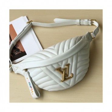 Louis Vuitton 2019 Leather BUMBAG,37cm - 루이비통 2019 레더 여성용 범백 M63750,LOUB1148, 37cm ,화이트