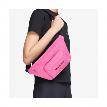 [소장가치 200%]Balenciaga 2019 Leather Belt Bag,24CM - 발렌시아가 2019 레더 남여공용 벨트백,BGB0154,24CM,핑크