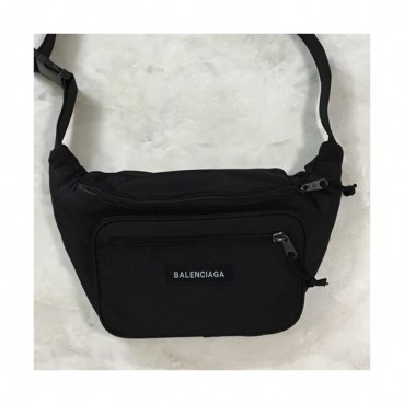 Balenciaga 2019 Canvas Belt Bag,31CM - 발렌시아가 2019 캔버스 남여공용 벨트백,BGB0131,31CM,블랙