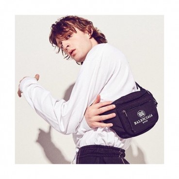 Balenciaga 2019 Canvas Belt Bag,31CM - 발렌시아가 2019 캔버스 남여공용 벨트백,BGB0130,31CM,블랙
