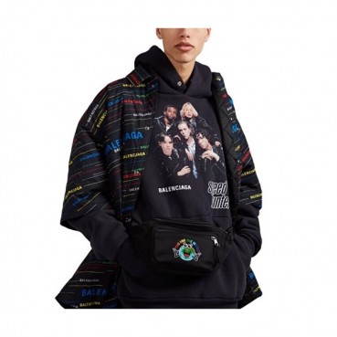 Balenciaga 2019 Canvas Belt Bag,31CM - 발렌시아가 2019 캔버스 남여공용 벨트백,BGB0125,31CM,블랙