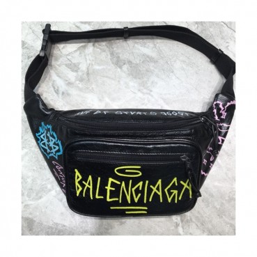 Balenciaga 2019 Leather Belt Bag,37CM - 발렌시아가 2019 남여공용 레더 벨트백,BGB0028,37CM,블랙