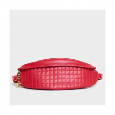 Celine 2019 Leather C Charm Belt Bag Hand Bag,28CM - 셀린느 2019 레더 C 참 벨트백 핸드백 ,188153