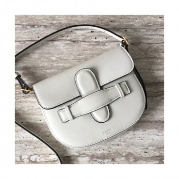 Celine Leather Saddle Shoulder Bag,17CM - 셀린느 레더 새들 숄더백 ,66309 