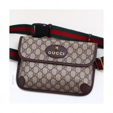 Gucci Supreme Belt Bag,24CM - 구찌 남여공용 수프림 벨트백,493930,GUB0436,24CM,브라운