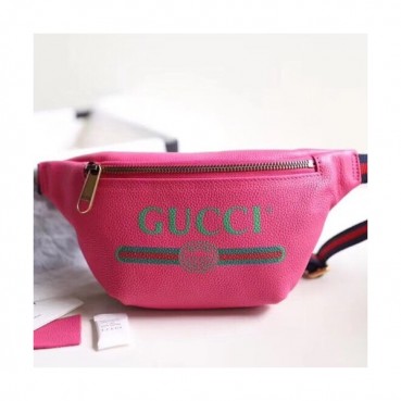 Gucci  Leather Belt Bag ,22CM - 구찌 레더 남여공용 벨트백,527792,GUB0400 ,22cm,핑크
