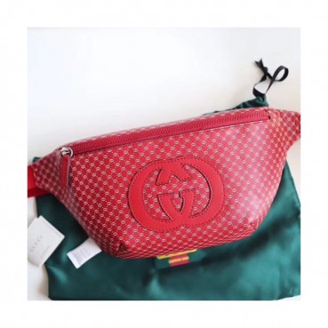 Gucci Dapper Dan Leather Belt Bag ,28CM - 구찌 대퍼 댄 레더 남여공용 벨트백, 536416,GUB0292 ,28cm,레드