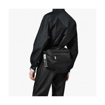 Prada Nylon Hip Sack ,31CM - 프라다 나일론 남여공용 힙색 2VL004,31CM,블랙