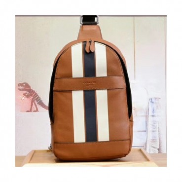 Coach Leather Hip Sack ,20cm - 코치 남여공용 레더 힙색 , COAB0127,20cm,브라운