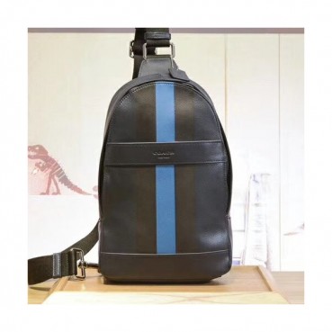 Coach Leather Hip Sack ,20cm - 코치 남여공용 레더 힙색 , COAB0126,20cm,네이비