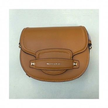 Michael Kors 2019 Leather Saddle Shoulder Bag, 17.5CM - 마이클 코어스 2019 레더 새들 숄더백,MKB0097, 17.5CM,옐로우