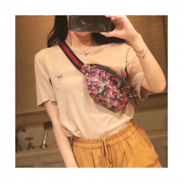 Gucci GG Supreme Print Belt Bag,22CM - 구찌 GG 수프림 프린트 벨트백 502095, GUB0043,22CM