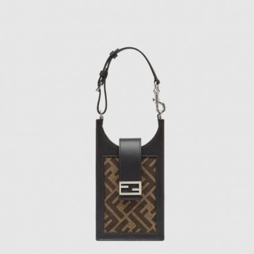 펜디 여성 바게트 폰 홀더 크로스백 - Fendi Womens Baguette Phone Holder Crossbody Bag 