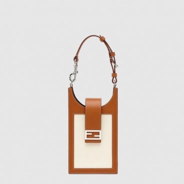 펜디 여성 바게트 폰 홀더 크로스백 - Fendi Womens Baguette Phone Holder Crossbody Bag 