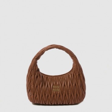 미우미우 여성 완더 마테라쎄 호보 백 - Miumiu Womens Wander Matelasse Hobo Bag 