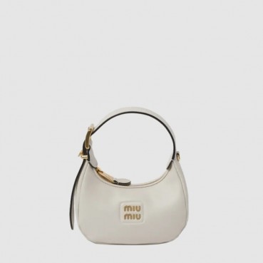 미우미우 여성 가죽 호보백 - Miumiu Womens Leather Hobo Bag 