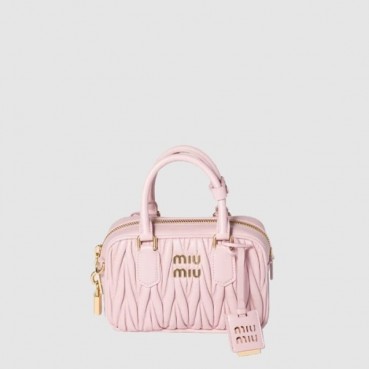 미우미우 여성 아르카디 마테라쎄 가죽 백 - Miumiu Womens Arcadi Matelasse Leather Bag 
